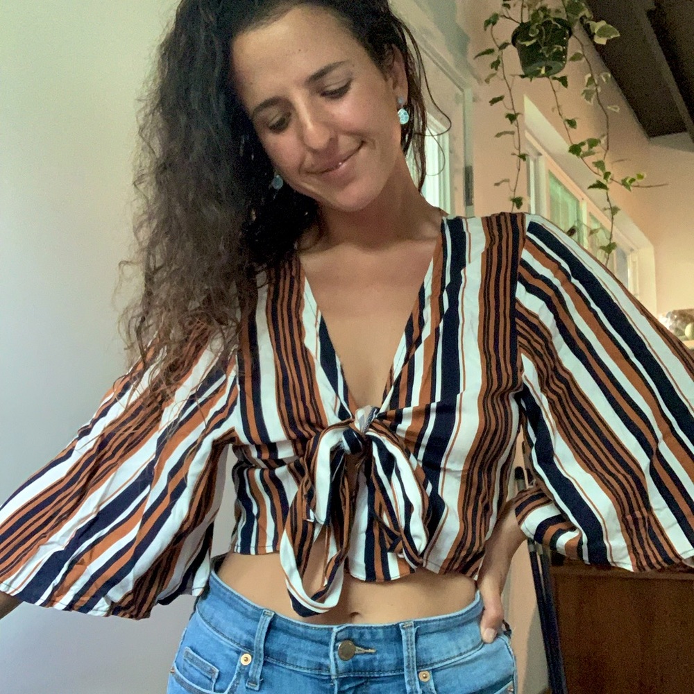 Tie up crop top